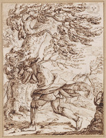 K V 029
          <br/>
          Man in bos, vluchtend voor een storm
          <br/>
          <em>Onofri, Crescenzio (1634-1714)</em>